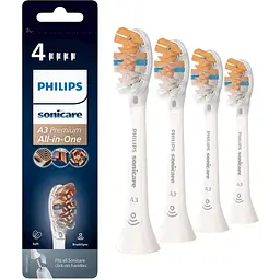 Насадки для зубної щітки Philips Sonicare A3 Premium All-in-One 4шт. (HX9094/10) - мініатюра 3
