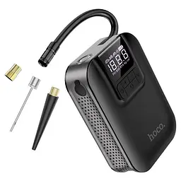 Портативний компресор автомобільний насос Hoco Breeze S53 2500 мАг LED