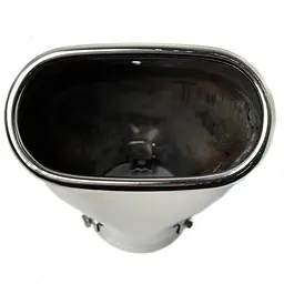 Насадка на глушник Elegant Вигнута овальна Ø 70 х 120-68 x 200 мм Хром (EL 106 024) - мініатюра 3