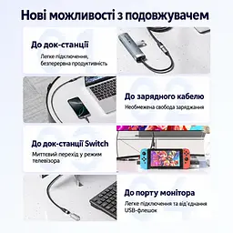 Кабель-подовжувач Vention TRFBD USB-C 3.2 Gen 2 PD 100 Вт 0,5 м чорний (TRFBD) - мініатюра 7