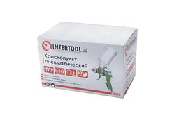 Пневматичний фарбопульт HVLP Intertool PT-0117 600 мл x 1.3 мм верхній бак - мініатюра 3