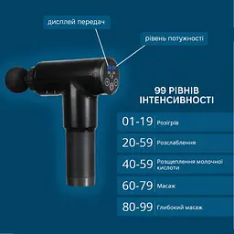 Масажер перкусійний Inspire BISD-6608 24W 1800mAh Black - мініатюра 5