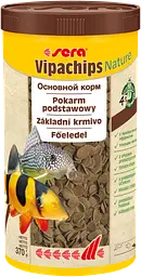 Сухий корм Sera Vipachips Nature для акваріумних донних риб чипси 1000 мл 370 г