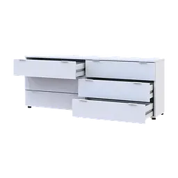 Комод Doros Рон 9 Білий 6 Шухлядок 160х38х62 (41516175) - мініатюра 3