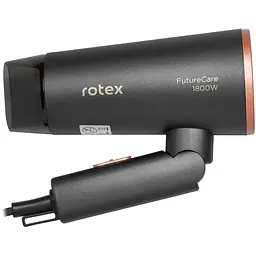 Фен для волосся Rotex RFF186-V Future Care 1800 Вт Чорний - мініатюра 3