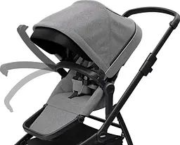 Детская коляска Thule Sleek Black/Grey Melange [11000023] [107636] - мініатюра 6