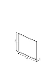 Дзеркало AM.PM Gem 55 см з LED- підсвічуванням (M91AMOX0551WG38) - мініатюра 7