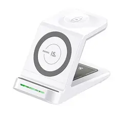 Зарядний пристрій бездротовий Remax RP-W81 3в1 Wireless White