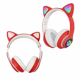 Бездротові навушники Cat STN-28 / Гарнітура з мікрофоном FM радіо Bluetooth синій - мініатюра 3