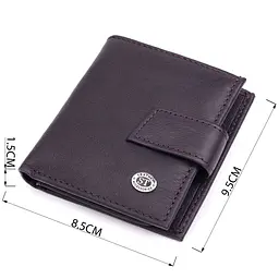Компактний жіночий гаманець із натуральної шкіри ST Leather 22855 коричневий - мініатюра 3