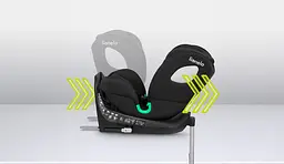 Автокрісло Lionelo Braam i-Size Black Carbon, чорно-сіре (LO-BRAAM I-SIZE BLACK CARBON) - мініатюра 7