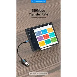 Перехідник Vention Micro-USB — USB-A 0.15 м чорний (CCUBB) [170498] - мініатюра 4