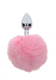 Анальна пробка з хвостиком Taboom Bunnytail Buttplug, 13,5 см (рожевий) - мініатюра 2