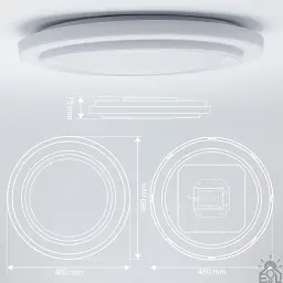 Світильник керований світлодіодний IDZUMI R 70 Вт 460x75 мм Білий ESLLSE - мініатюра 7