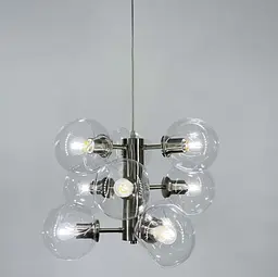 Ексклюзивна люстра в трендовому кольорі корпусу Satin Nickel Line.F MD 9050-9 - мініатюра 4