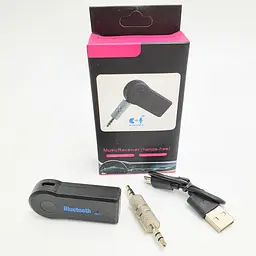 Бездротовий ресивер Bluetooth 3.0 AUX адаптер з роз'ємом jack 3.5 мм B функцією hands free UKC чорний - мініатюра 11