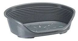 Пластиковий лежак для собак і котів Ferplast Siesta Deluxe 6 сірий 70,5×52×23,5 см 70206947