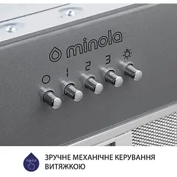 Витяжка Minola HBI 5262 GR Glass 700 LED вбудована - мініатюра 5