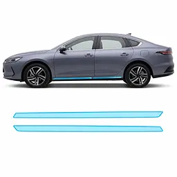 Антигравійна захисна бронеплівка за лекалами для BYD Qin Plus I facelift 2024- нижня зона кузова пороги