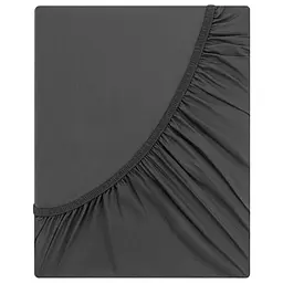 Простирадло на резинці Ardesto Mix & Match Premium сатин 180x200+30 см сіре (ART1820FSY) - мініатюра 2