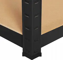 Стелаж LEOBRO Чорний 180 х 90 х 40 см 265кг/полиця 5 полиць (LB-R265-BLK) - мініатюра 5