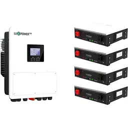Система зберігання енергії LuxPower SNA PRO-EU 6500W 6kW + 4 АКБ Dyness DL5.0C Heating 20.4kW (51.2V/100Ah/5120Wh) [176571]