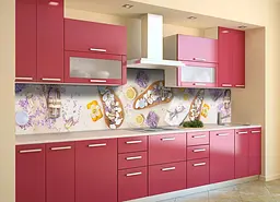 Кухонний фартух Лавандовий Акцент для кухні наклейка асорті релакс Фіолетовий 60х200 см Happy Pocket Z180571 - мініатюра 2