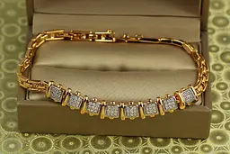 Браслет Xuping Jewelry Караван з родієм 19,5 см 7 мм золотистий