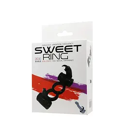 Подвійне ерекційне віброкільце Sweet Ring Double Penis Ring Black Baile BI-014079-1 21942 - мініатюра 2