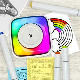 Мобільний терморинтер JETIX Mini Printer Student 2 з Bluetooth, нічником і з набором термопаперу в комплекті - мініатюра 7