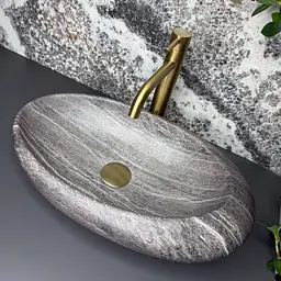 Умивальник VBI Vicenza накладний 49x29 см stone matt VBI-014807 - мініатюра 3