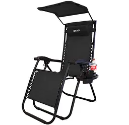 Розкладне садове крісло шезлонг DMS GLS-120B Black
