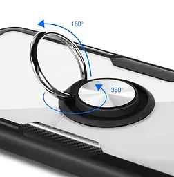Чохол Primolux Ring Magnetic Stand для Apple iPhone 15 Pro Black - мініатюра 5