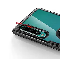 Чохол Primolux Ring Magnetic Stand для Huawei P30 Black - мініатюра 4