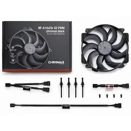 Вентилятор Noctua NF-A14x25R G2 140мм PWM CHROMAX Black - мініатюра 4