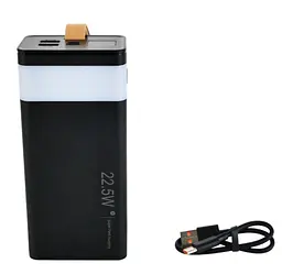 Повербанк WUW-TUGII Y53 Powerbank портативний акумулятор быстрая зарядка 30 000 mAh LED-індикація Чорний - мініатюра 3