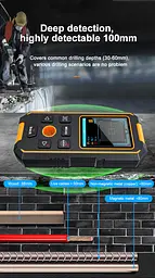 Шукач прихованої проводки Noyafa NF-513 трасошукач, детектор металу та дерева, лазерна рулетка, цифровий рівень (19402) - мініатюра 10