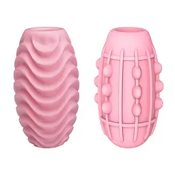 Мастурбатор-яйце Pretty Love Passionate Double Sided Egg, 8.6х4.6 см (рожевий) - мініатюра 3
