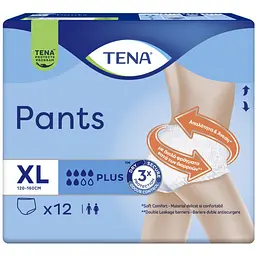 Труси-підгузки для дорослих Tena Pants Plus XL 24 шт. (2 уп. х 12 шт.) - мініатюра 3