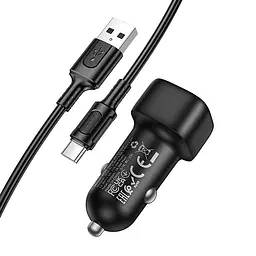 АЗП Borofone BZ34 Cloud QC3.0 (1USB-A) + кабель USB to Type-C Black - мініатюра 3