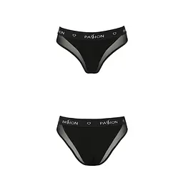 Трусики з прозорою вставкою Passion PS002 PANTIES S, black - мініатюра 5