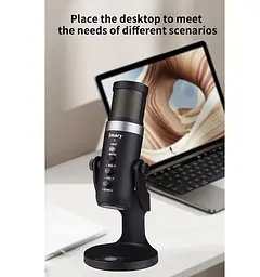 Професійний студійний конденсаторний мікрофон Jmary MCPW9 USB Black - мініатюра 8