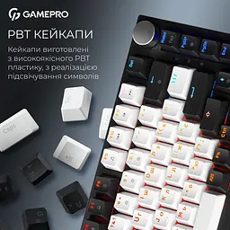 Клавіатура GamePro Asgard Valhalla Pro QLAB Sakura Switch Black (MK160-B-QS-PRO) - мініатюра 14