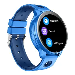Розумний дитячий смарт годинник Lemfo D40 з GPS трекером, 4G сім картою, відеодзвінками, прослушкою, Wi-Fi, геозоною, кнопкою SOS  Синій - мініатюра 3