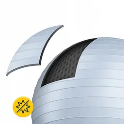 М'яч для фітнесу (фітбол) 4FIZJO 65 см Anti-Burst Grey (P-5905973404785) - мініатюра 10