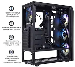 Корпус QUBE BOREY Black (BOREY_F5NU3) Без БП - мініатюра 5