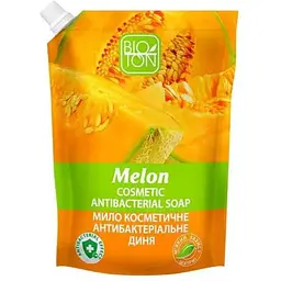 Мило рідке BIOTON 450мл дой-пак Антибактеріальне Диня