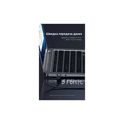 Дата кабель USB 3.0 AM/AM 3.0m black Vention (CONBI) - мініатюра 4