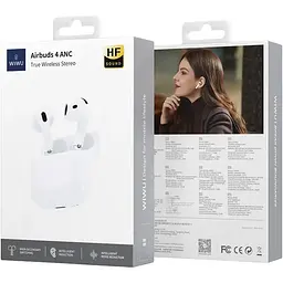 Навушники WiWU Airbuds 4 ENC+ANC White [162499] - мініатюра 7