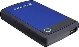 Зовнішній жорсткий диск 2TB Transcend StoreJet 25H3B 2.5" USB 3.0 blue (TS2TSJ25H3B) - мініатюра 3